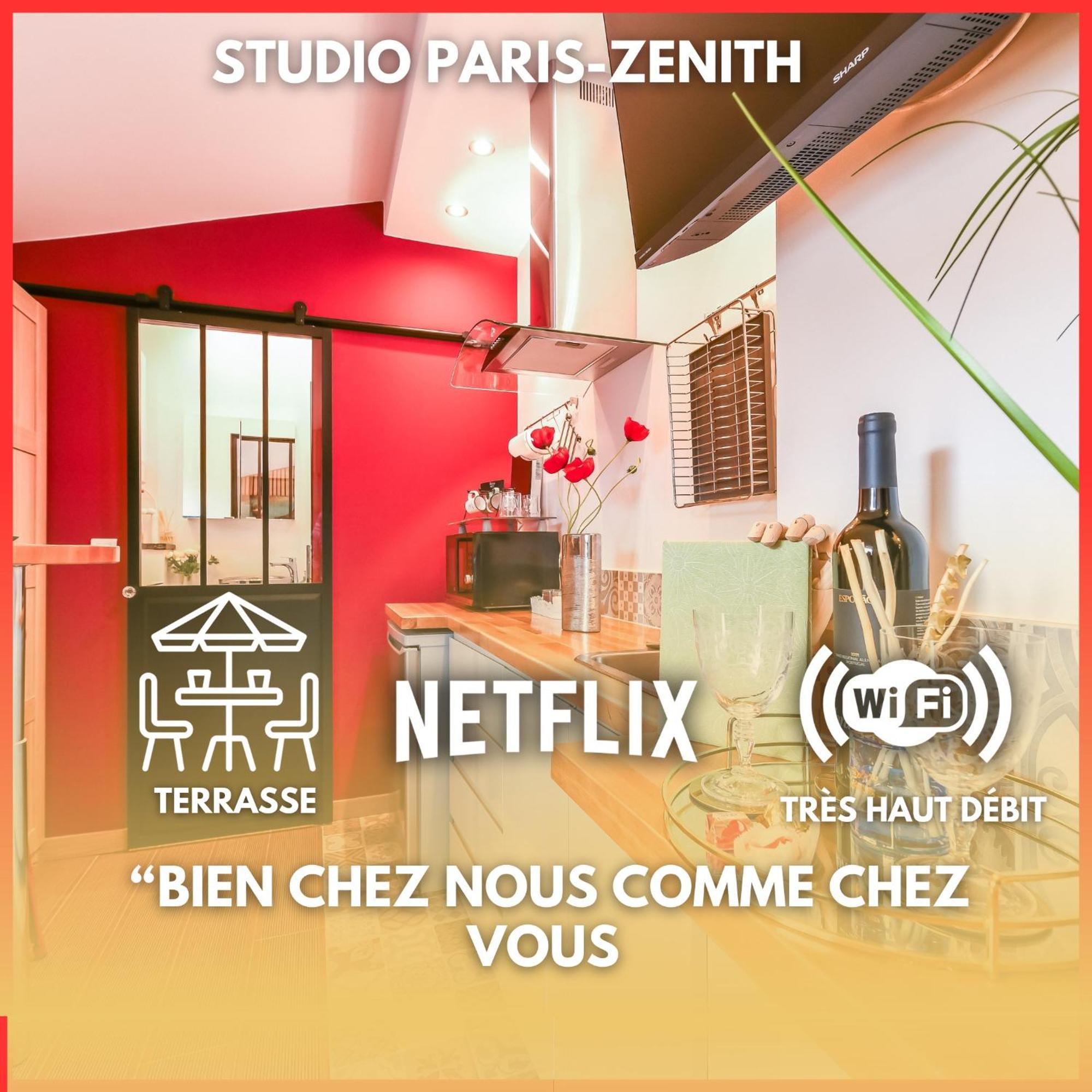 דירות פנטן Paris-Zenith-Bienvenue-Terrasse-Netflix מראה חיצוני תמונה